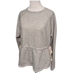 Women's Grey Athleta Studio Cinch Sweatshirt
With Tie Waist, Size S